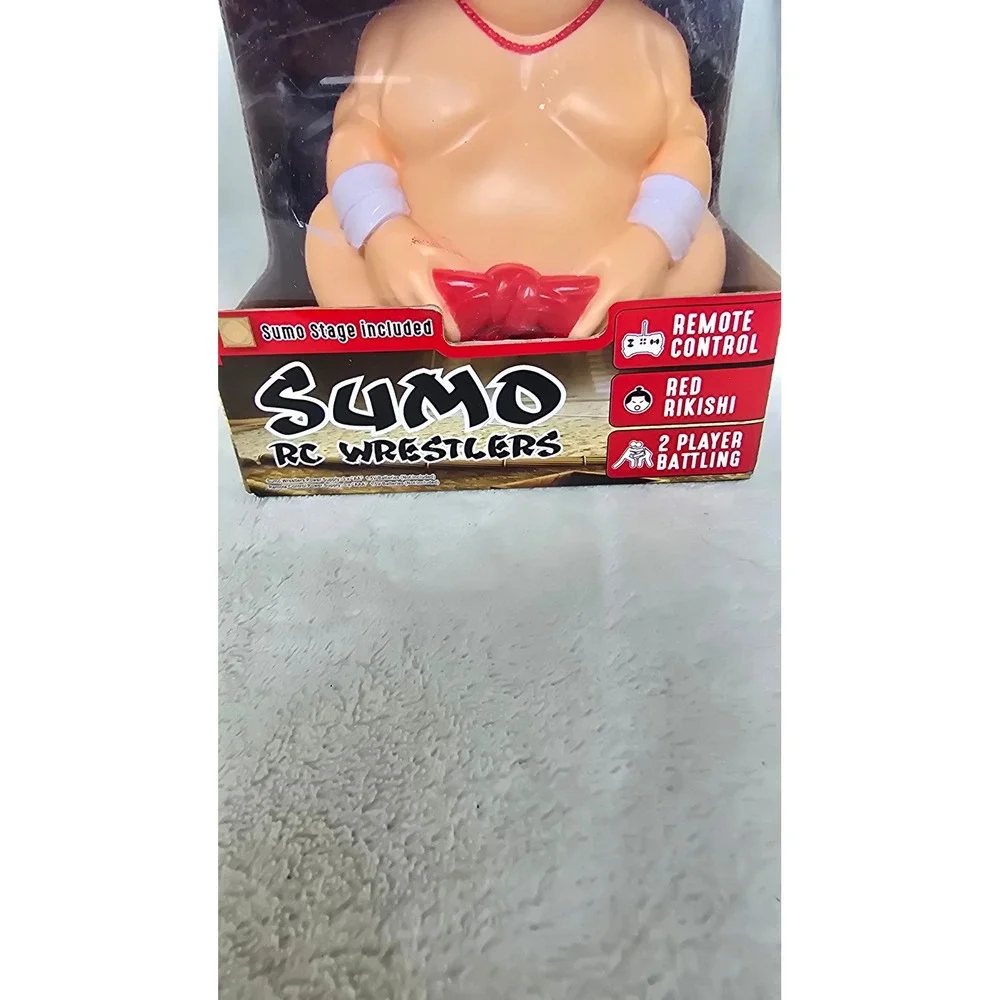 XB Sumo RC Wrestlers Red Rikishi Remote Control Toy ET-0025-RED with Sumo Stage